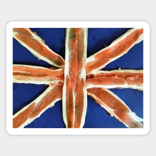 Bacon Union Jack Sticker